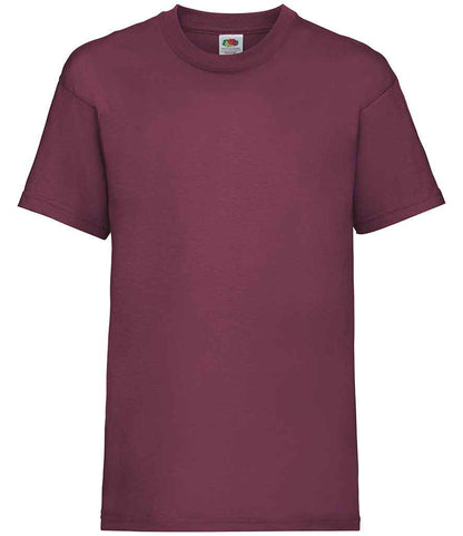 Fruit of the Loom Kids Value T-Shirt in Burgundy