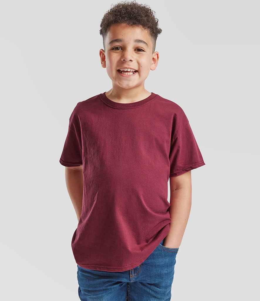 Fruit of the Loom Fruit of the Loom Kids Value T-Shirt Burgundy