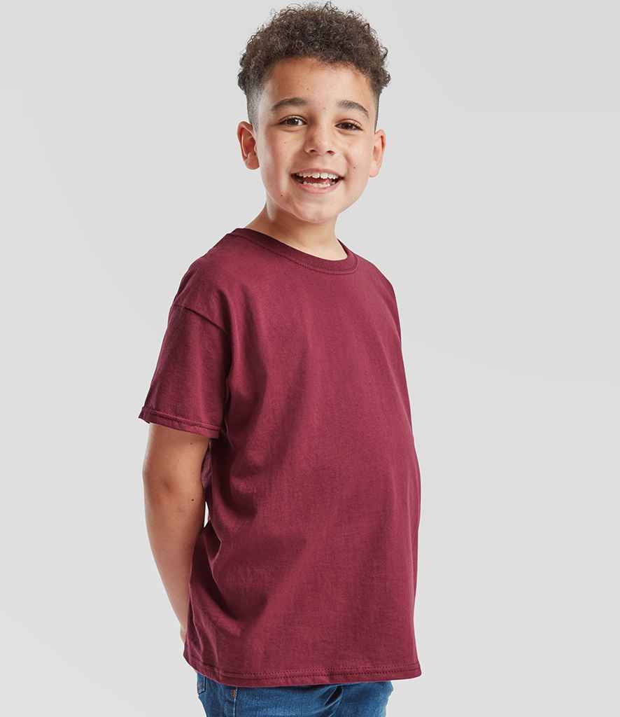 Fruit of the Loom Fruit of the Loom Kids Value T-Shirt Burgundy