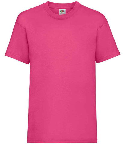 Fruit of the Loom Kids Value T-Shirt in Fuchsia
