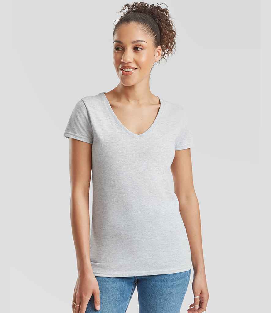 Fruit of the Loom Lady Fit Value V Neck T-Shirt