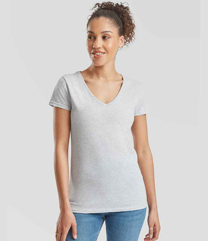 Fruit of the Loom Lady Fit Value V Neck T-Shirt