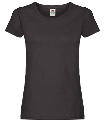Fruit of the Loom Lady Fit Original T-Shirt in Black
