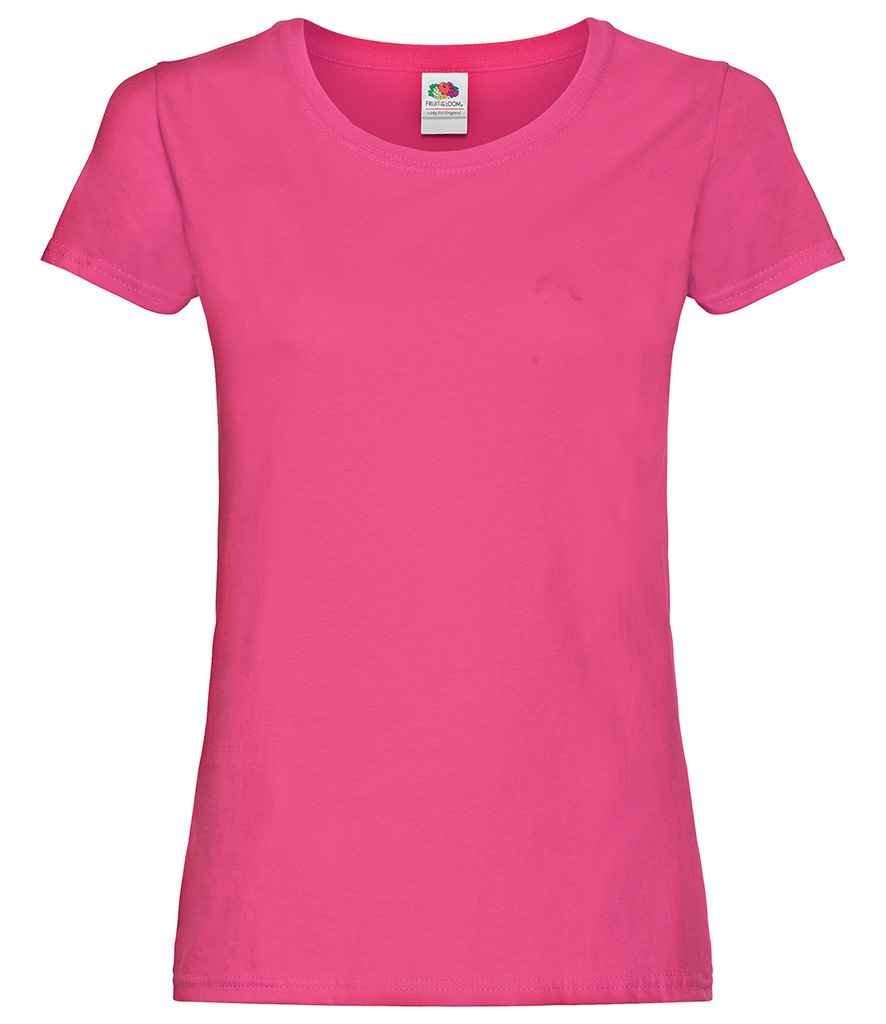 Fruit of the Loom Lady Fit Original T-Shirt in Fuchsia