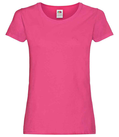 Fruit of the Loom Lady Fit Original T-Shirt in Fuchsia