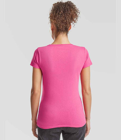 Fruit of the Loom Fruit of the Loom Lady Fit Original T-Shirt Fuchsia