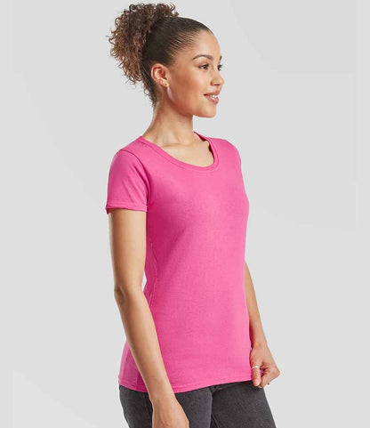 Fruit of the Loom Fruit of the Loom Lady Fit Original T-Shirt Fuchsia