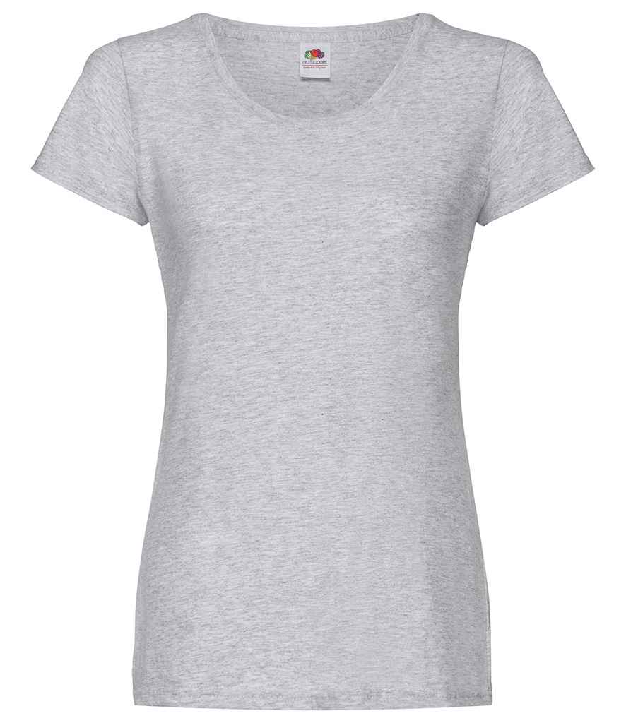 Fruit of the Loom Lady Fit Original T-Shirt in Heather Grey