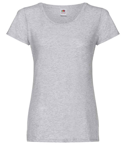 Fruit of the Loom Lady Fit Original T-Shirt in Heather Grey