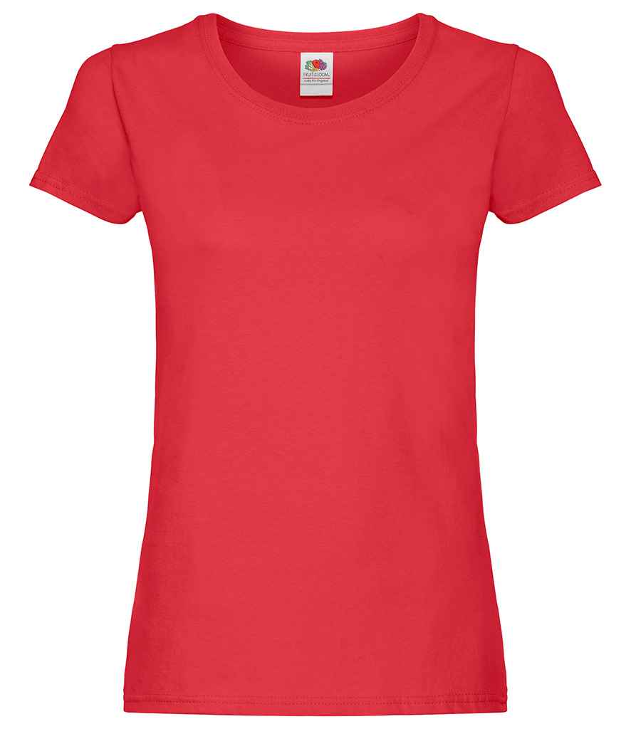 Fruit of the Loom Lady Fit Original T-Shirt in Red