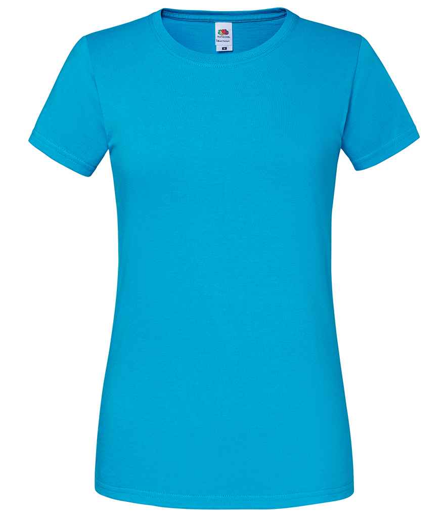 Fruit of the Loom Ladies Iconic 195 T-Shirt in Azure