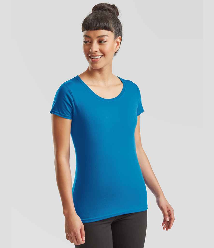 Fruit of the Loom Fruit of the Loom Ladies Iconic 195 T-Shirt Azure