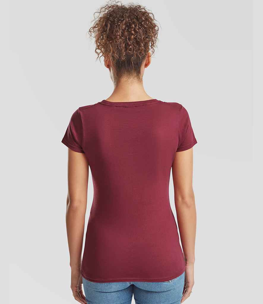 Fruit of the Loom Fruit of the Loom Ladies Iconic 195 T-Shirt Burgundy