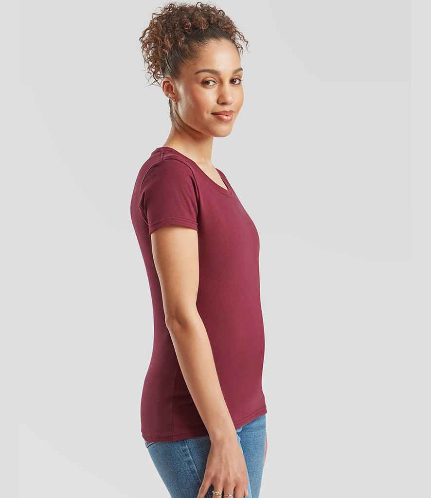 Fruit of the Loom Fruit of the Loom Ladies Iconic 195 T-Shirt Burgundy