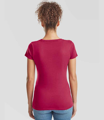 Fruit of the Loom Fruit of the Loom Ladies Iconic 195 T-Shirt Cranberry