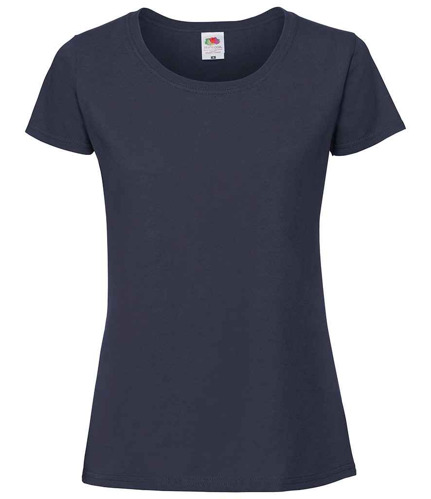 Fruit of the Loom Ladies Iconic 195 T-Shirt in Deep Navy