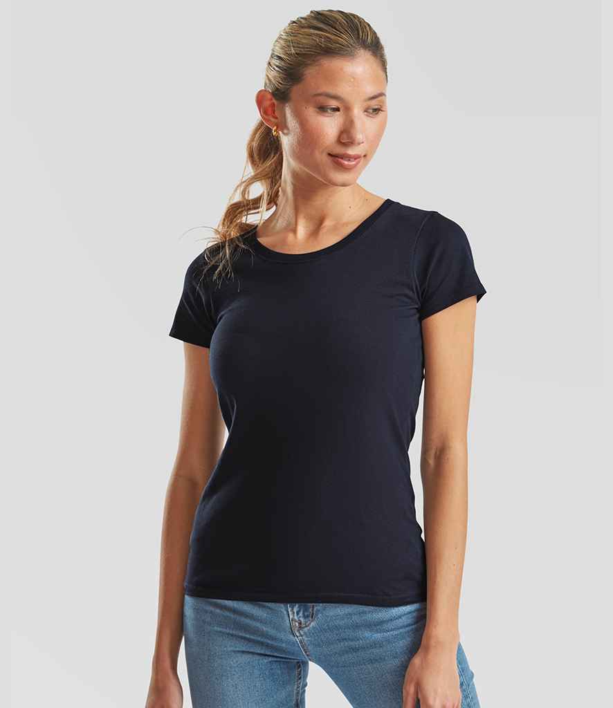 Fruit of the Loom Fruit of the Loom Ladies Iconic 195 T-Shirt Deep Navy