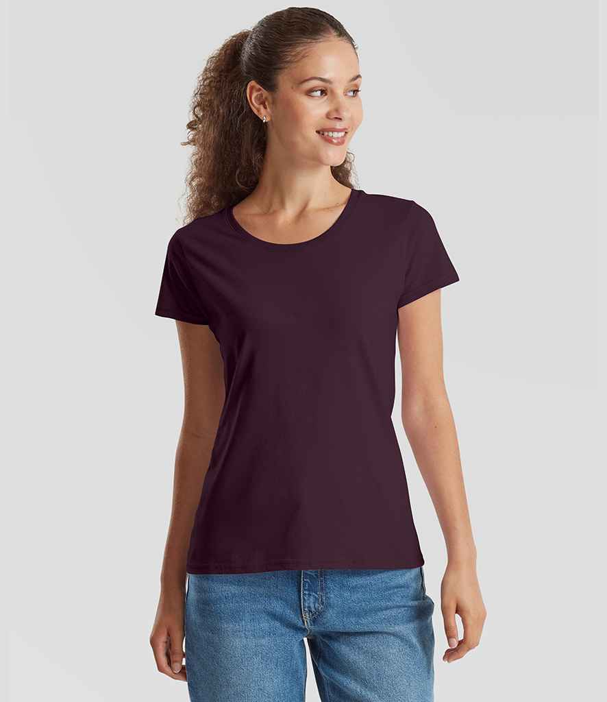 Fruit of the Loom Fruit of the Loom Ladies Iconic 195 T-Shirt Dark Plum