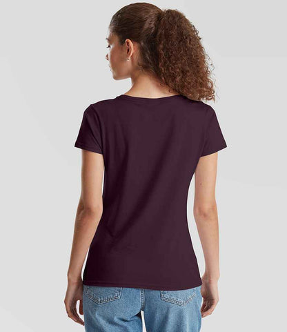 Fruit of the Loom Fruit of the Loom Ladies Iconic 195 T-Shirt Dark Plum