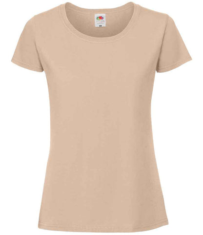 Fruit of the Loom Ladies Iconic 195 T-Shirt in Desert Sand