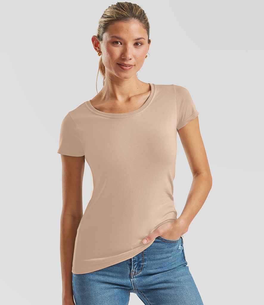 Fruit of the Loom Fruit of the Loom Ladies Iconic 195 T-Shirt Desert Sand