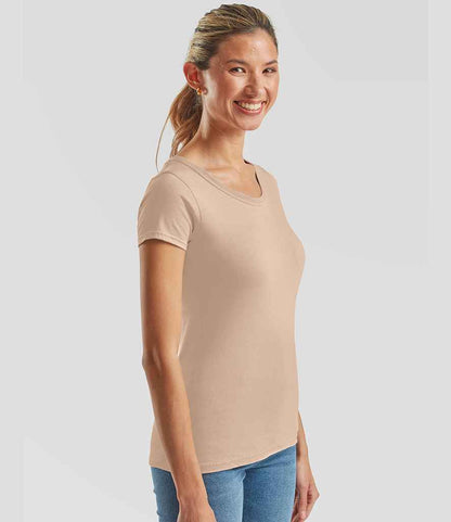 Fruit of the Loom Fruit of the Loom Ladies Iconic 195 T-Shirt Desert Sand