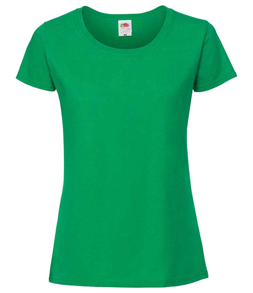 Fruit of the Loom Ladies Iconic 195 T-Shirt in Kelly Green