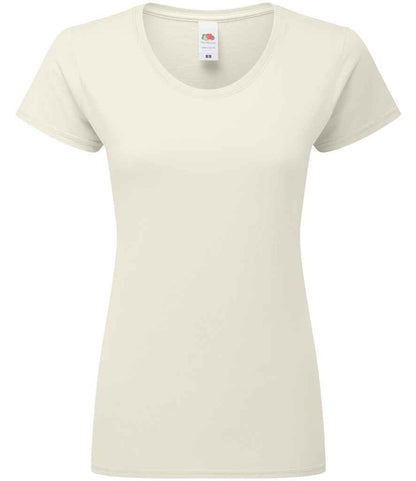 Fruit of the Loom Ladies Iconic 195 T-Shirt in Natural