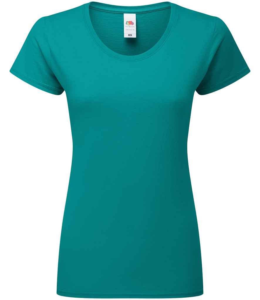 Fruit of the Loom Ladies Iconic 195 T-Shirt in Ocean Teal