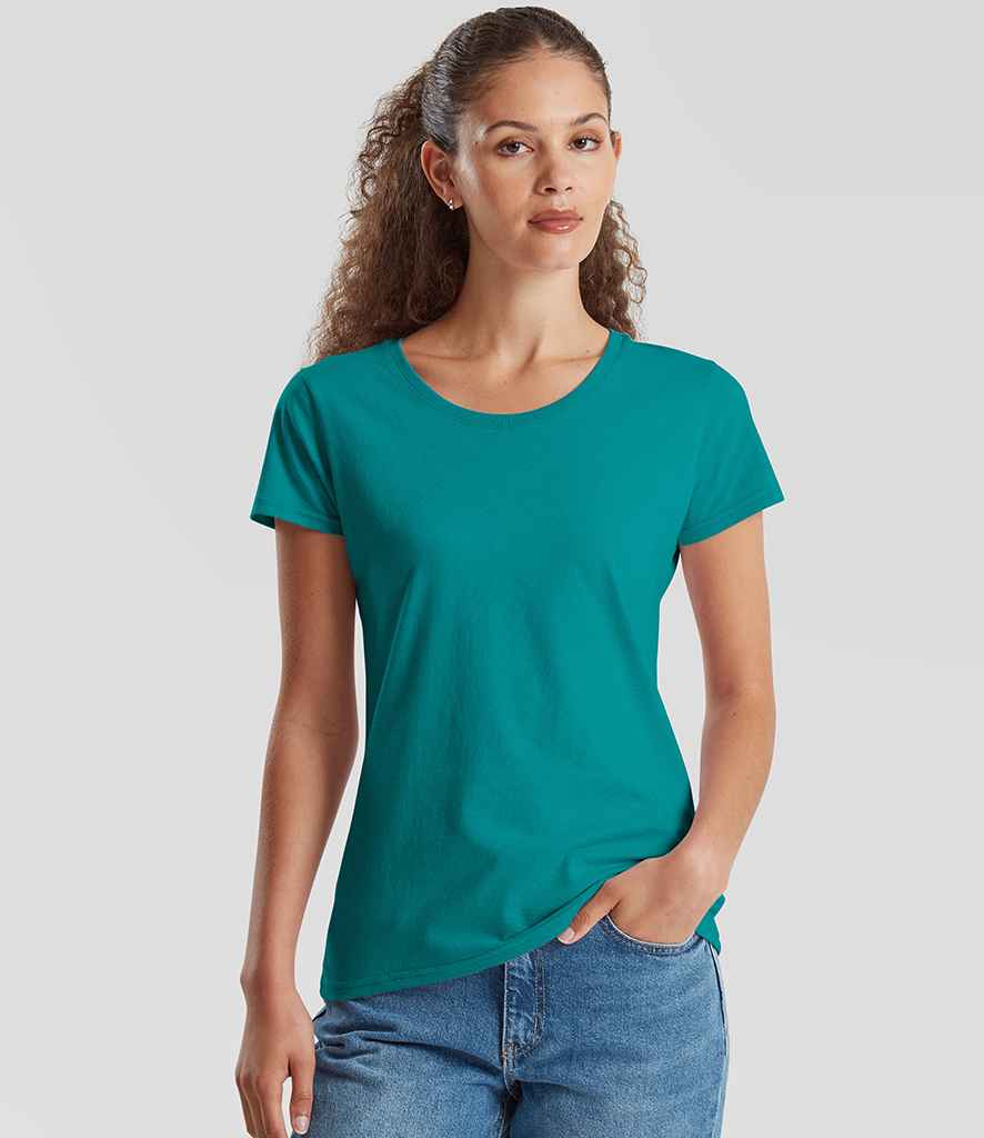 Fruit of the Loom Fruit of the Loom Ladies Iconic 195 T-Shirt Ocean Teal