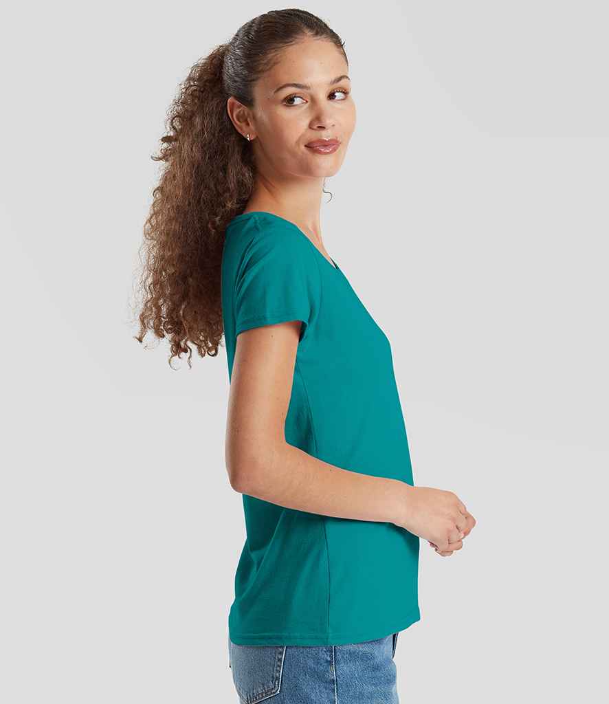 Fruit of the Loom Fruit of the Loom Ladies Iconic 195 T-Shirt Ocean Teal