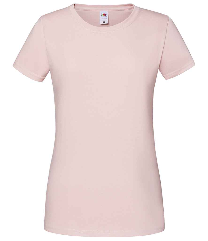 Fruit of the Loom Ladies Iconic 195 T-Shirt in Powder Rose