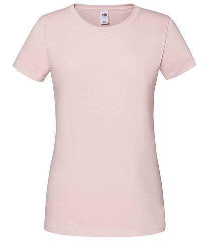 Fruit of the Loom Ladies Iconic 195 T-Shirt in Powder Rose