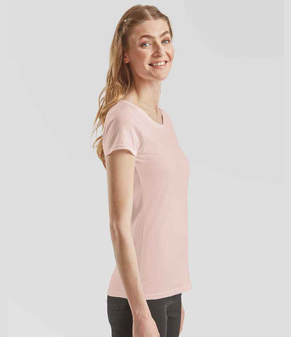 Fruit of the Loom Fruit of the Loom Ladies Iconic 195 T-Shirt Powder Rose