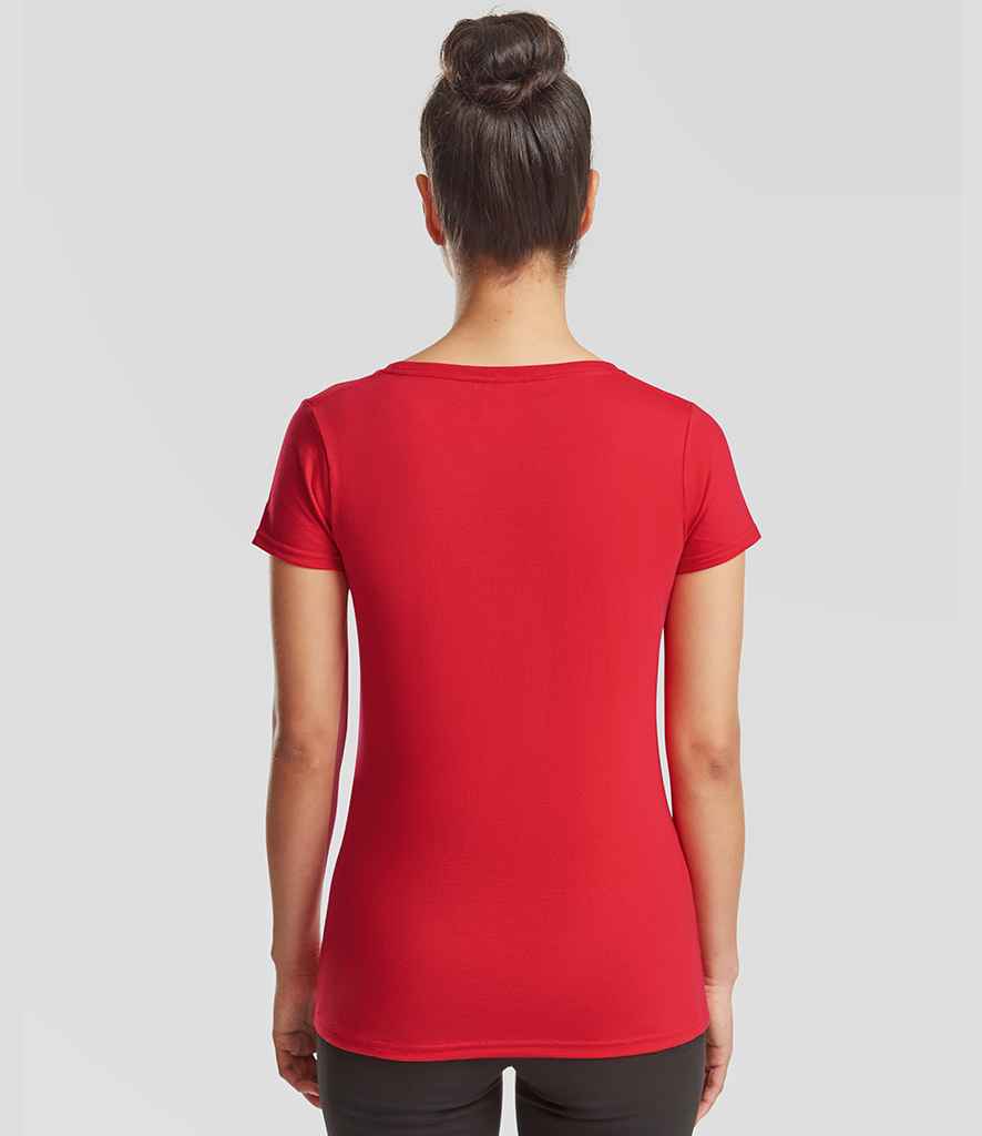 Fruit of the Loom Fruit of the Loom Ladies Iconic 195 T-Shirt Red