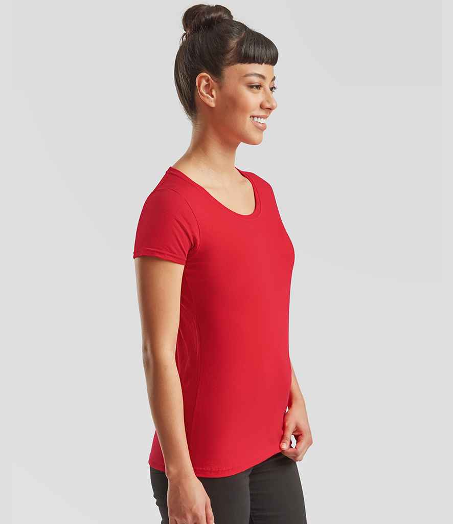 Fruit of the Loom Fruit of the Loom Ladies Iconic 195 T-Shirt Red