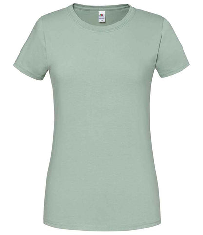 Fruit of the Loom Ladies Iconic 195 T-Shirt in Sage