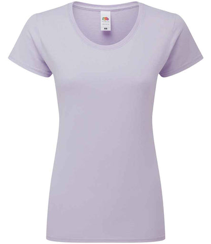 Fruit of the Loom Ladies Iconic 195 T-Shirt in Soft Lavender