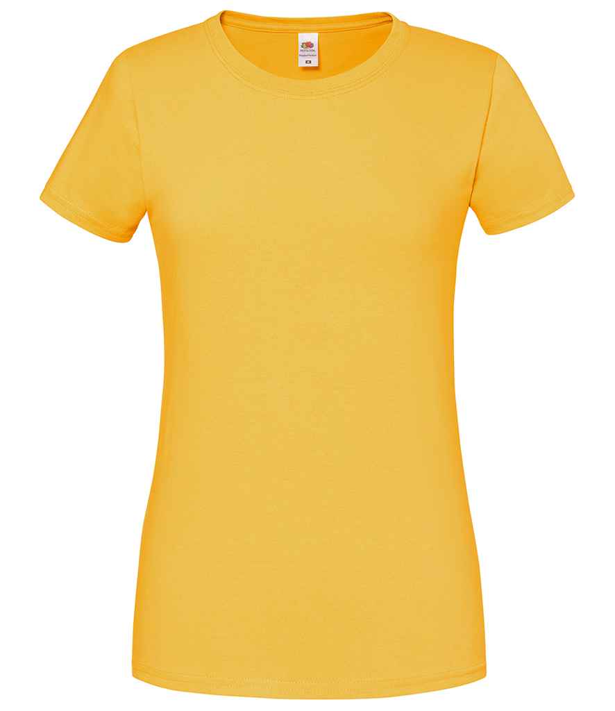 Fruit of the Loom Ladies Iconic 195 T-Shirt in Sunflower