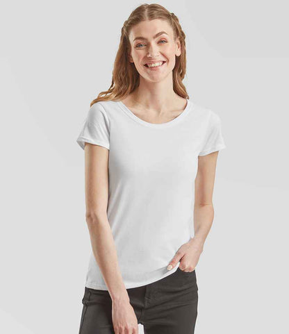 Fruit of the Loom Fruit of the Loom Ladies Iconic 195 T-Shirt White
