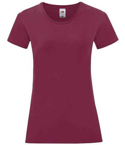 Fruit of the Loom Fruit of the Loom Ladies Iconic 150 T-Shirt Burgundy
