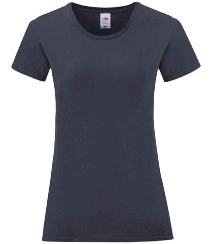 Fruit of the Loom Ladies Iconic 150 T-Shirt in Deep Navy