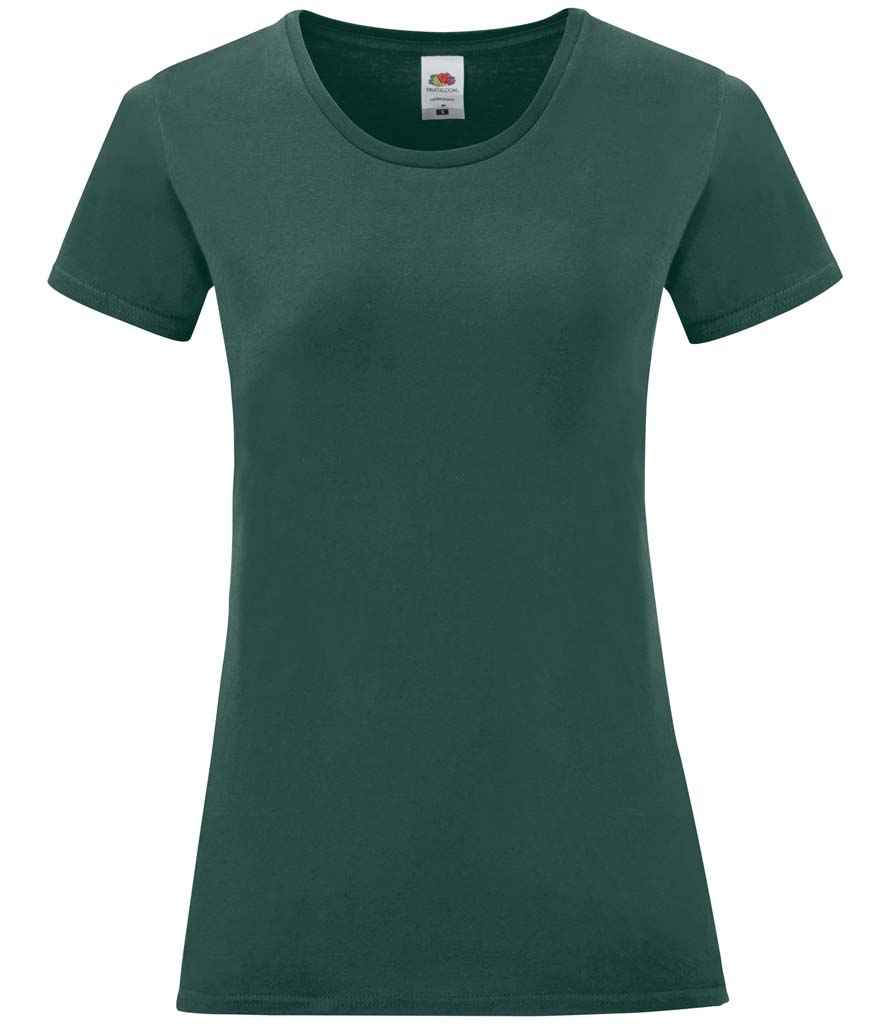 Fruit of the Loom Fruit of the Loom Ladies Iconic 150 T-Shirt Forest Green