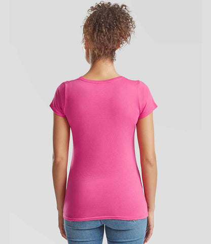 Fruit of the Loom Fruit of the Loom Ladies Iconic 150 T-Shirt Fuchsia