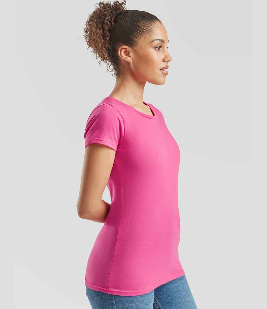 Fruit of the Loom Fruit of the Loom Ladies Iconic 150 T-Shirt Fuchsia