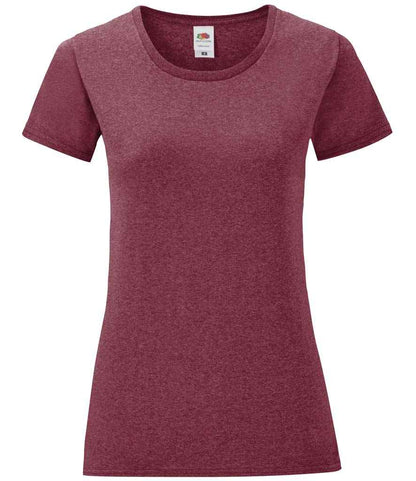 Fruit of the Loom Fruit of the Loom Ladies Iconic 150 T-Shirt Heather Burgundy