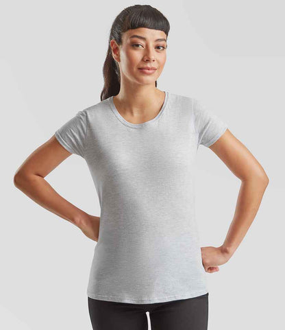 Fruit of the Loom Fruit of the Loom Ladies Iconic 150 T-Shirt Heather Grey