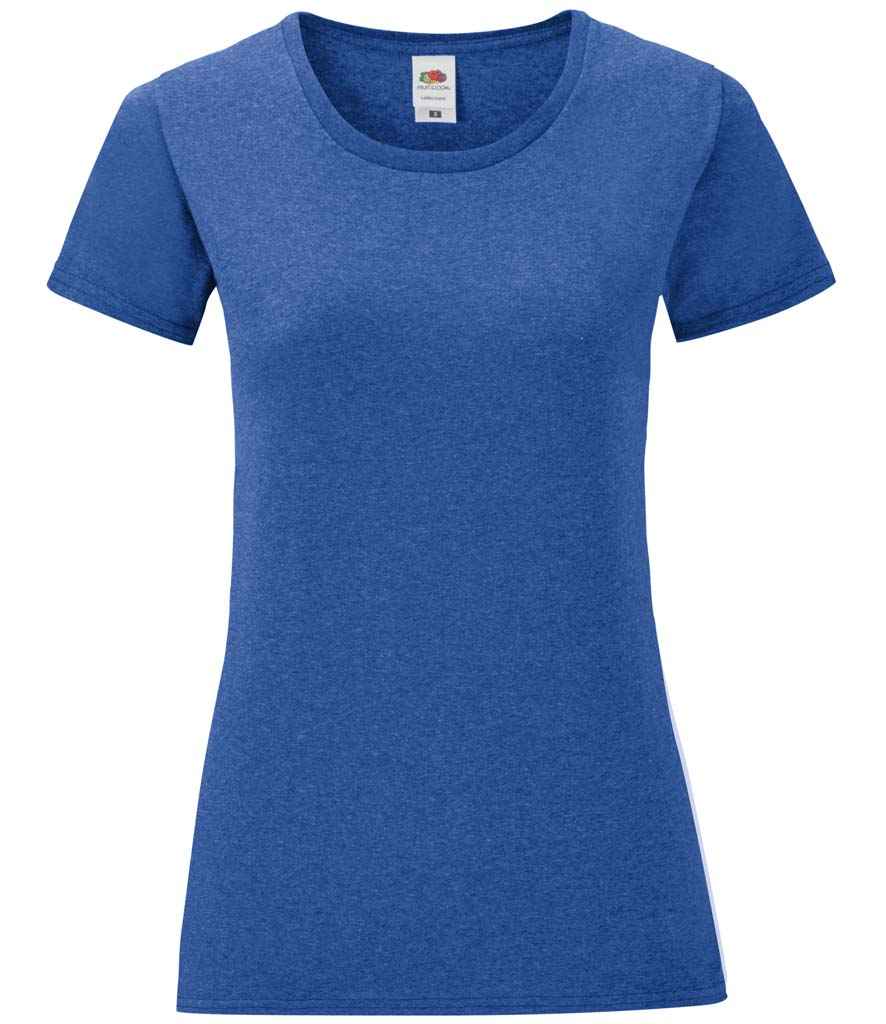 Fruit of the Loom Fruit of the Loom Ladies Iconic 150 T-Shirt Heather Royal