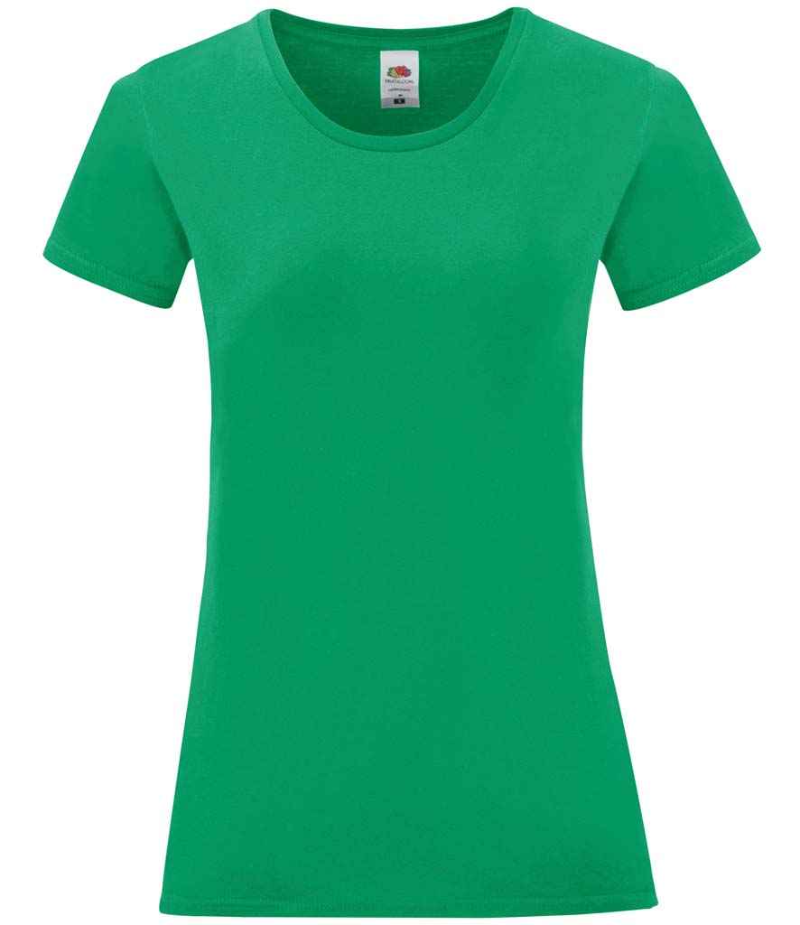 Fruit of the Loom Fruit of the Loom Ladies Iconic 150 T-Shirt Kelly Green