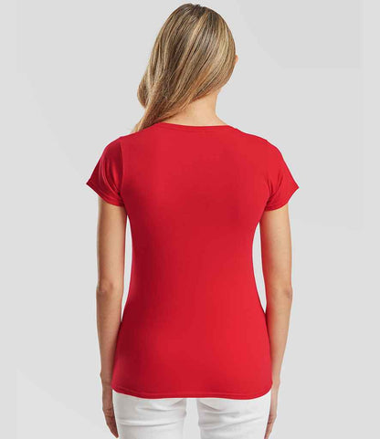 Fruit of the Loom Fruit of the Loom Ladies Iconic 150 T-Shirt Red